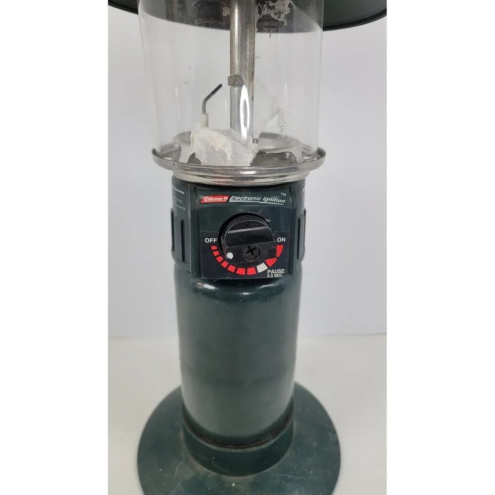 Coleman 5154B700 Propane Lantern Electronic Ignition Green Camping Light Outdoor